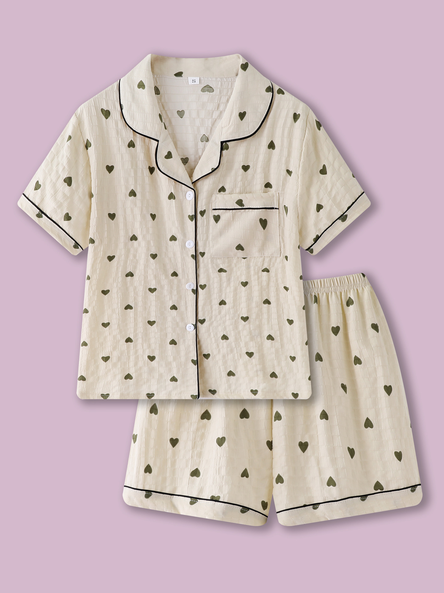 ZF-구름 짧은 회전 커버-녹색 사랑