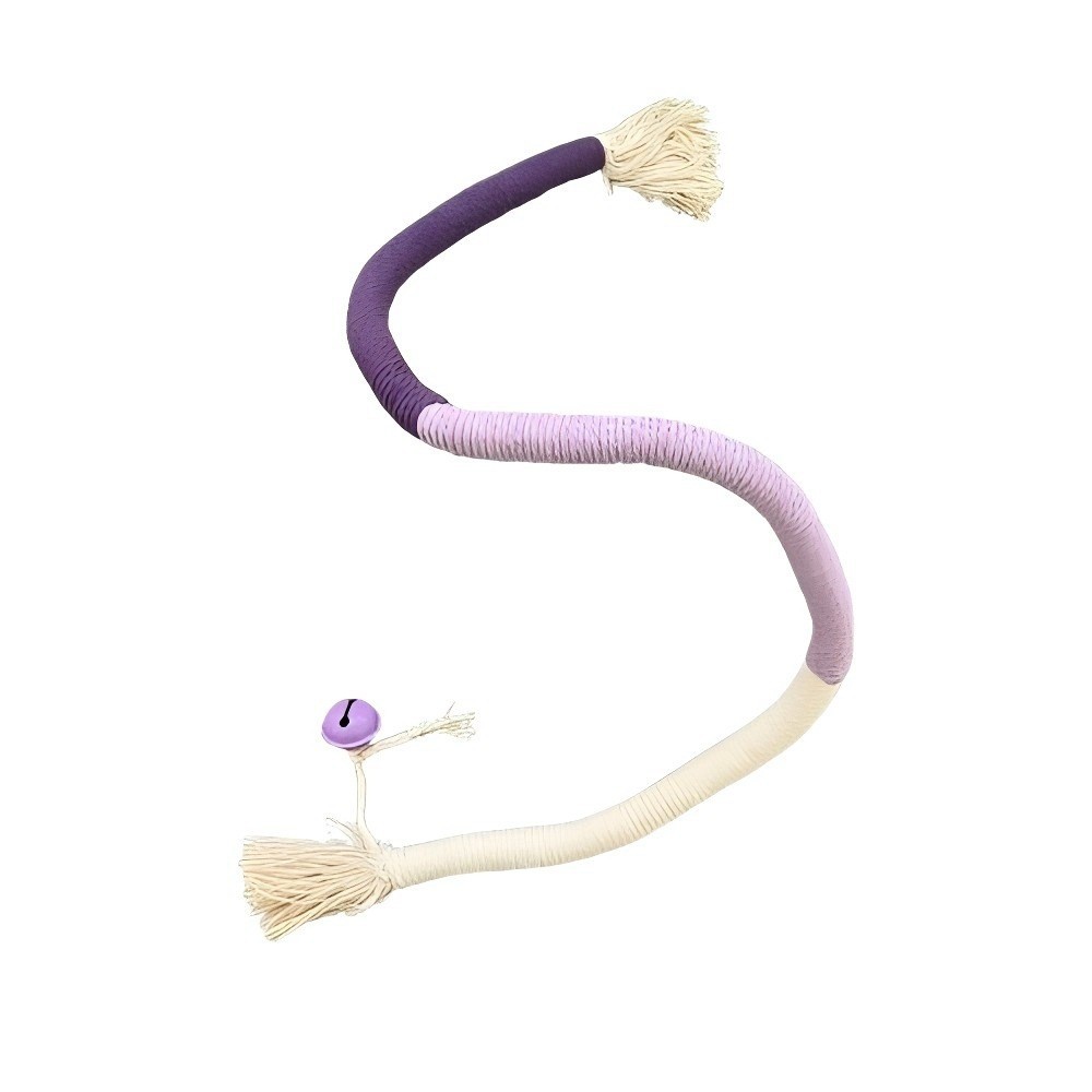 60cm 보라색 물린 밧줄 고양이 놀리는 막대기 (종)