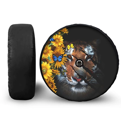 Sale Summer Beach Pattern Car: Spare wheel cover - 14in-zysfa3405bz11-1