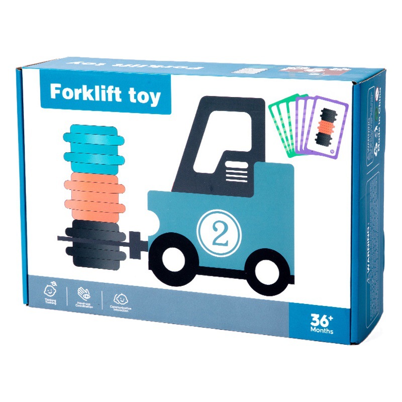 Simulación para niños carretilla elevadora grande modelo de camión de ingeniería de elevación manual camión de carga niño bebé juguete al por mayor