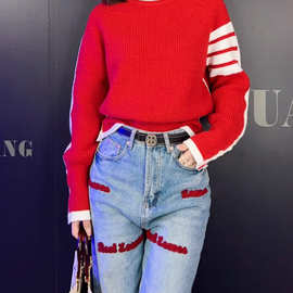 毛衣今年流行女小众套装秋冬2022潮牌感针织衫女装两件套
