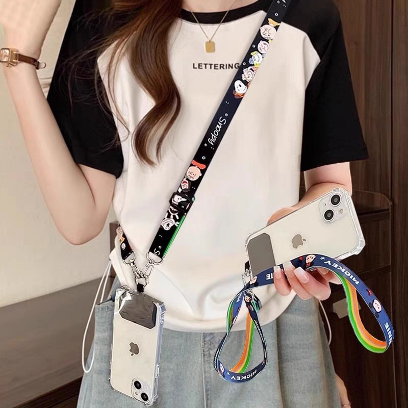 Mobile Phone Lanyard Cross-Body Can Be Carried on the Neck Rope to Prevent Loss, Strong and Durable, Multi-Functional Clip Mobile Phone Hanging Rope