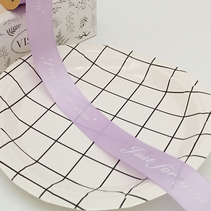 Inglés poliéster cinta flores regalo cinta DIY regalo decorativo cinta de embalaje ramo cinta al por mayor