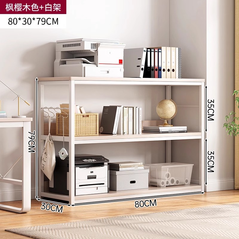 Estante de impresión estante de almacenamiento de hierro forjado estante de almacenamiento de piso multicapa estante de exhibición simple armario de oficina armario