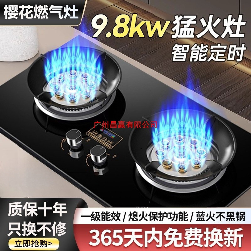 Gas Stove for Home Use, Dual-Burner, Embedded Natural Gas Stove, Tabletop Liquefied Gas Stove, Energy-Saving High-Power Stove, New Model Gas Stove for Home Use, Dual-Burner, Embedded Natural Gas Stove, Tabletop Liquefied Gas Stove, Energy-Saving High-Power Stove, New Model