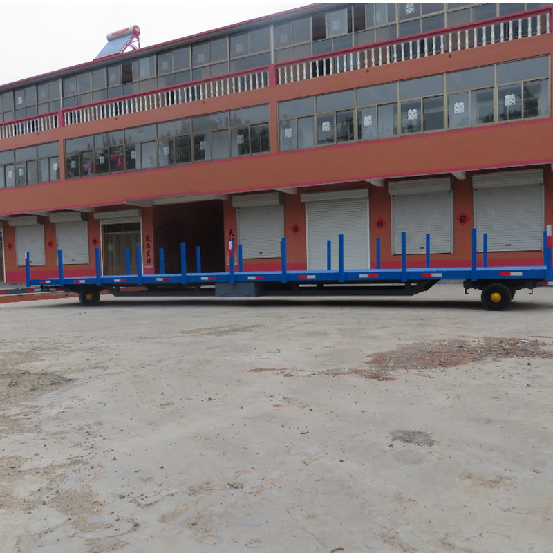 欧能销售拖车厂区挂车拖车平板车牵引板车重型转运装载机械