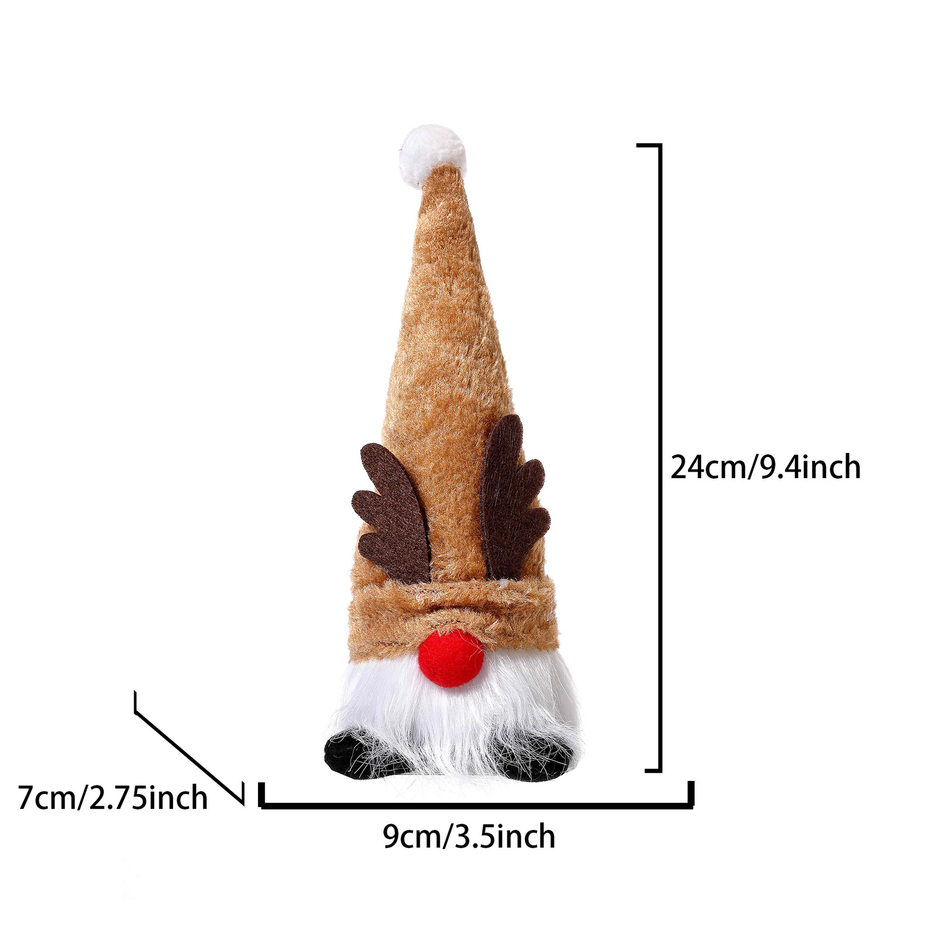 Decoraciones de Navidad copo de nieve sombrero de punto con lámpara Rudolph colgar piernas duendes muñecas muñecas muñecas adornos image 14