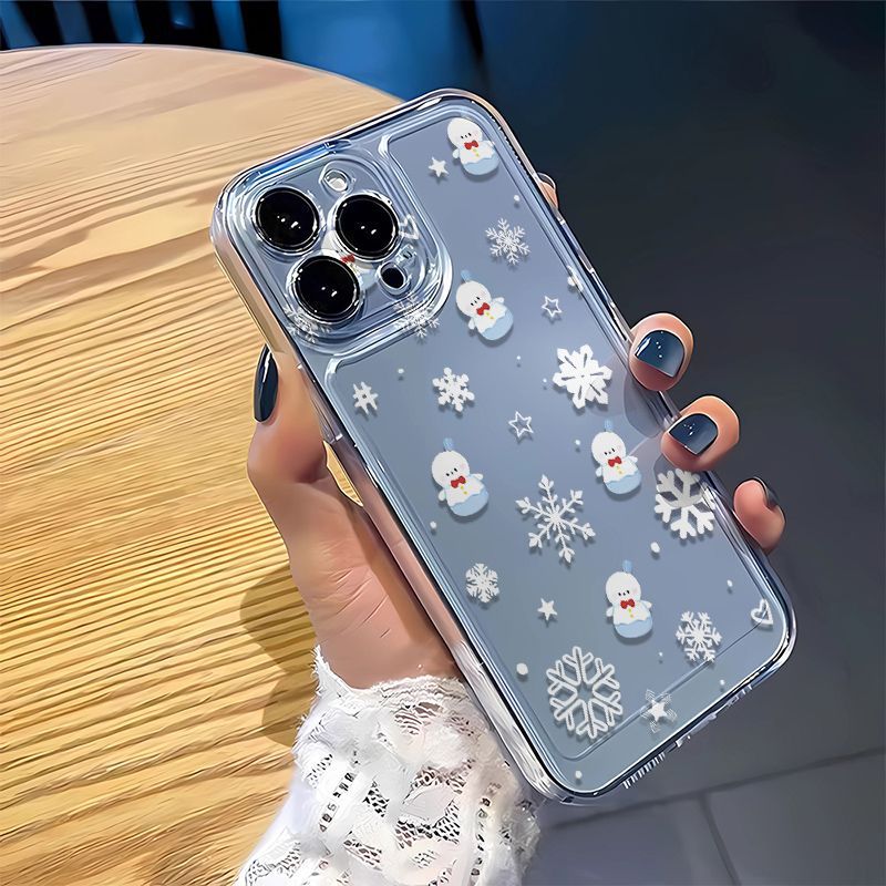 透明太空壳黎深雪人适用于苹果17 16 15 13promax手机壳12 11软xs - 7