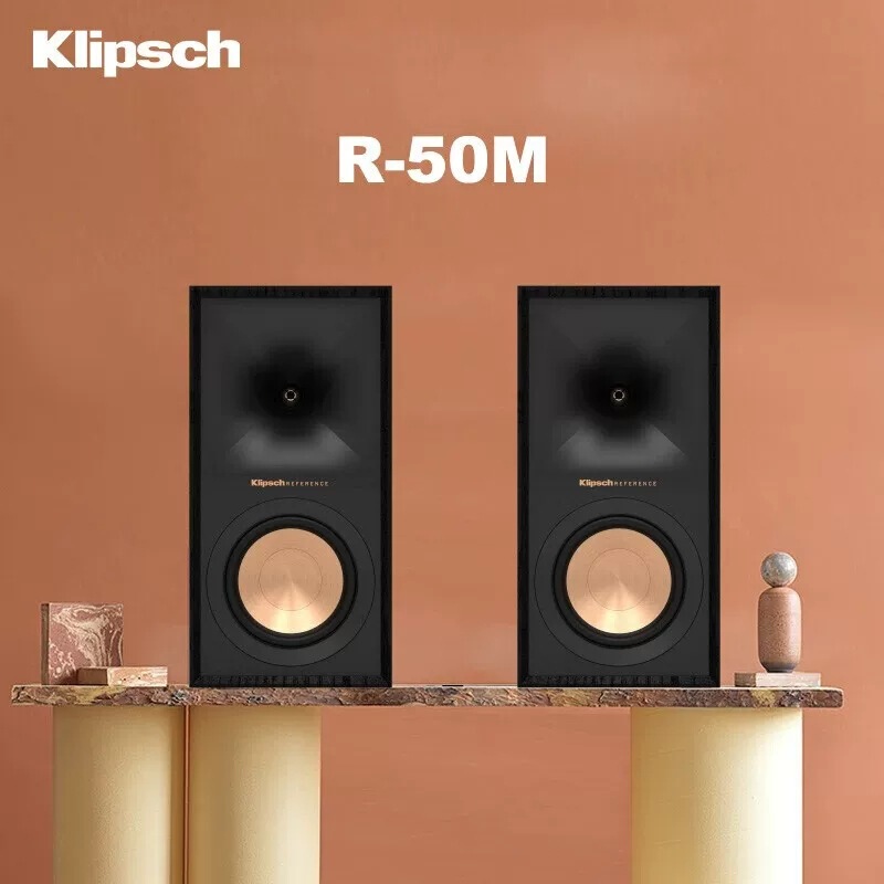 Klipsch R-50M Home Audio Hi-Fi Bookshelf Passive Horn Home Theater Front Speaker