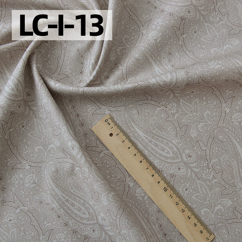 纯棉布料手工diy衣服包包田园碎花印染全棉面料棉布卡其红色花园