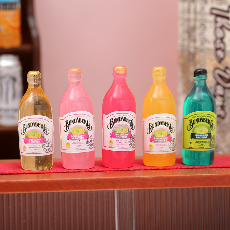 In-Stock Realistic Beverage Bottle Resin Food Toy DIY Accessories Phone Case Keychain Convenience Store Decoration Accessories