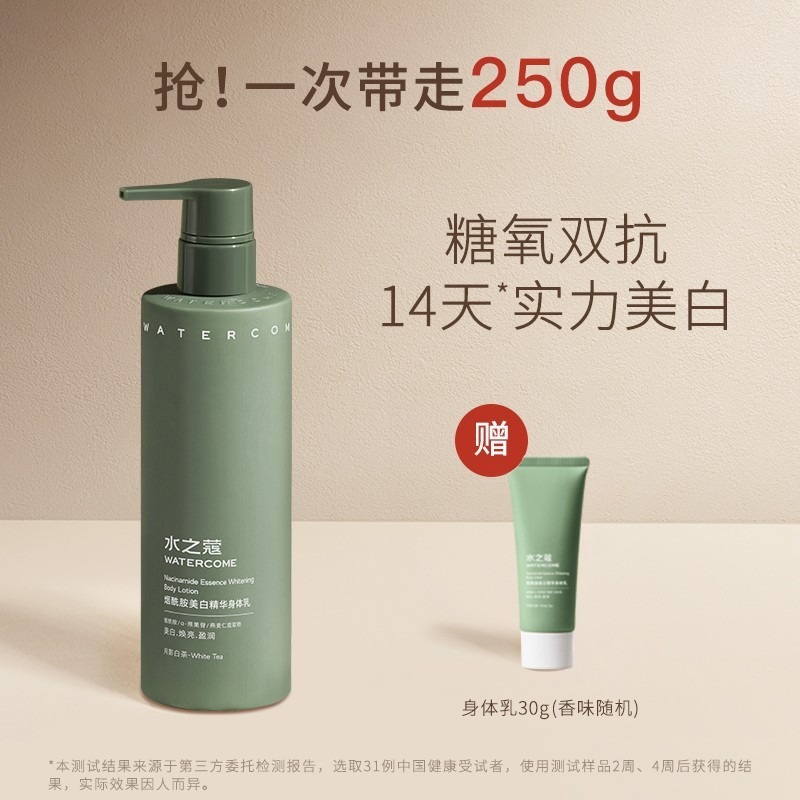 Shuizhikou Body Milk Cold White Skin Moisturizes and Moisturizes Summer Fruit Acid Niacinamide Brightens the Whole Body Fragrance, Lasting and Refreshing