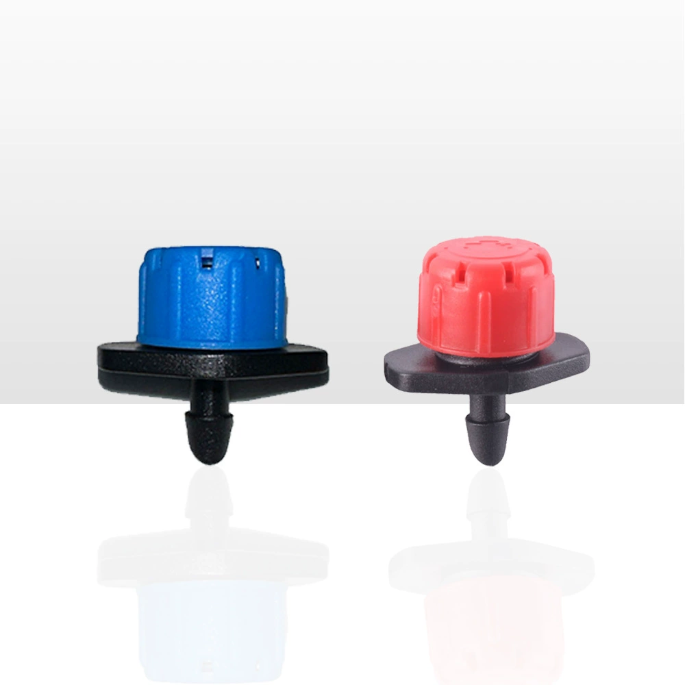 Осьмиярусный красный капельный эмиттер для садов, регулируемый расход, подходит для садоводства, теплиц, сельского хозяйства и капельного орошения комнатных растений.