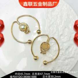 总长50.2mm锌合金新款金属泳衣扣精致调节皮鞋大衣服装防脱装饰扣