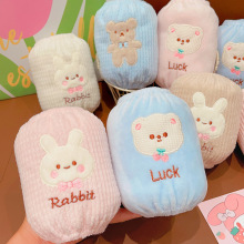 2025秋冬袖套新款小熊袖头套袖卡通保暖护袖儿童防污耐脏宝宝袖套