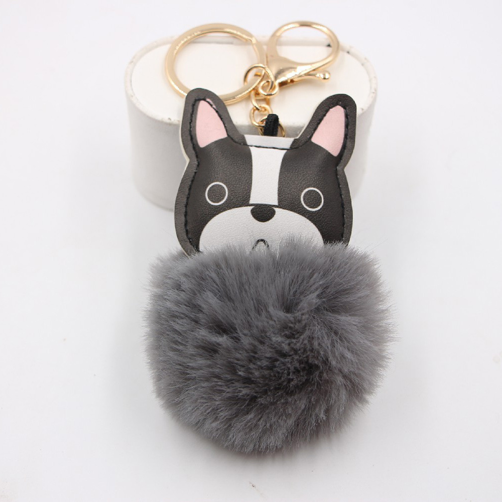 New Puppy Dog Key Chain Pendant Bag Purse Plush Pendant display picture 4