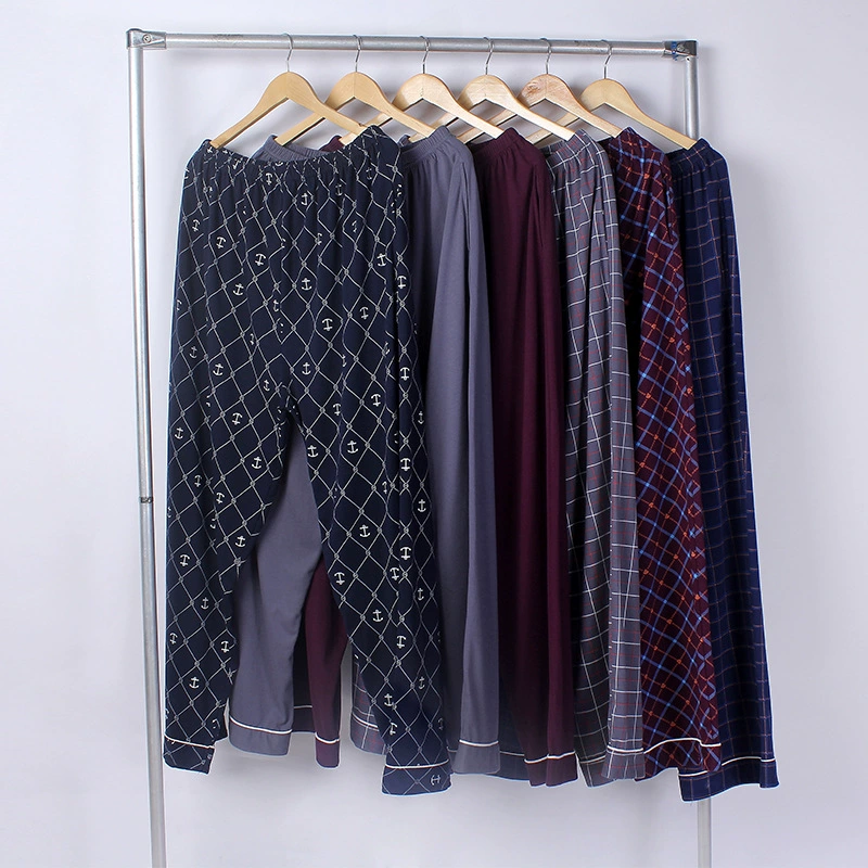 Мужские Пижамные брюки больших размеров на весну и осень, хлопковые домашние брюки больших размеров 300 Jin Fat People, обычные толстые