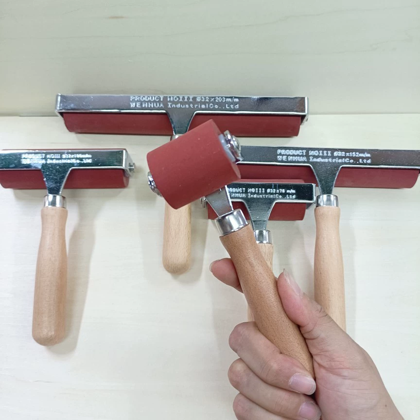 Ролик для печати 5/10/15/20 см, большая красная деревянная доска для печати, ролик для чернил Мали