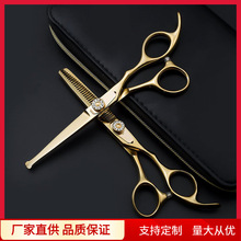 KJH-6.0寸金色美发剪刀批发  优质剪刀供应 剪刀 剪刀厂 跨境剪刀