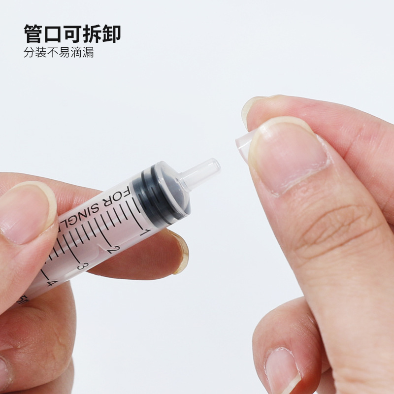 1mL 5ml jeringa subpaquete de perfume jeringa perfume bomba recta jeringa cosmética subpaquete