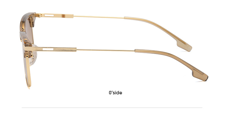 Basic Einfacher Stil Einfarbig Ac UV400-Schutz Quadrat Halbbild Männer Sonnenbrille display picture 15