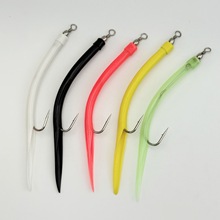 鳗鱼钩拖钓套装路亚软饵仿生饵 鱼钩鳗鱼饵 乳胶管鳗鱼钩