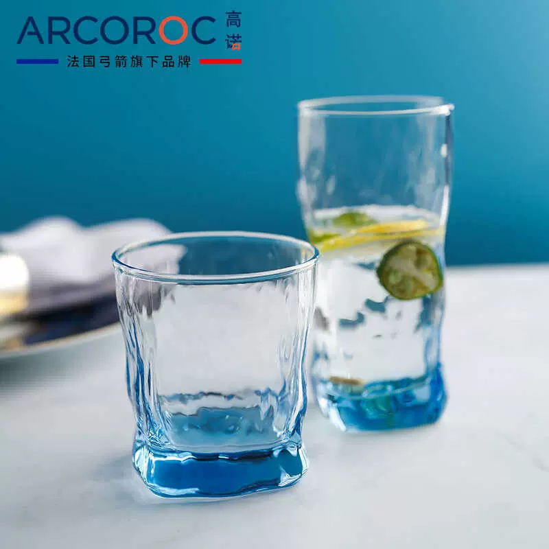 arcoroc高诺塔克钢化玻璃杯餐厅酒杯泡茶杯耐热咖啡杯果汁饮料杯