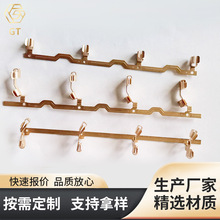 弹簧片批发国标一体化铜条排插接触片电源插座铜片GT-10支持多位