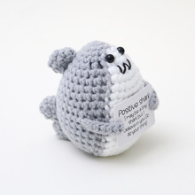 跨境爆款毛线钩织玩偶定制手工钩织独角兽毛线娃娃针织玩偶打样