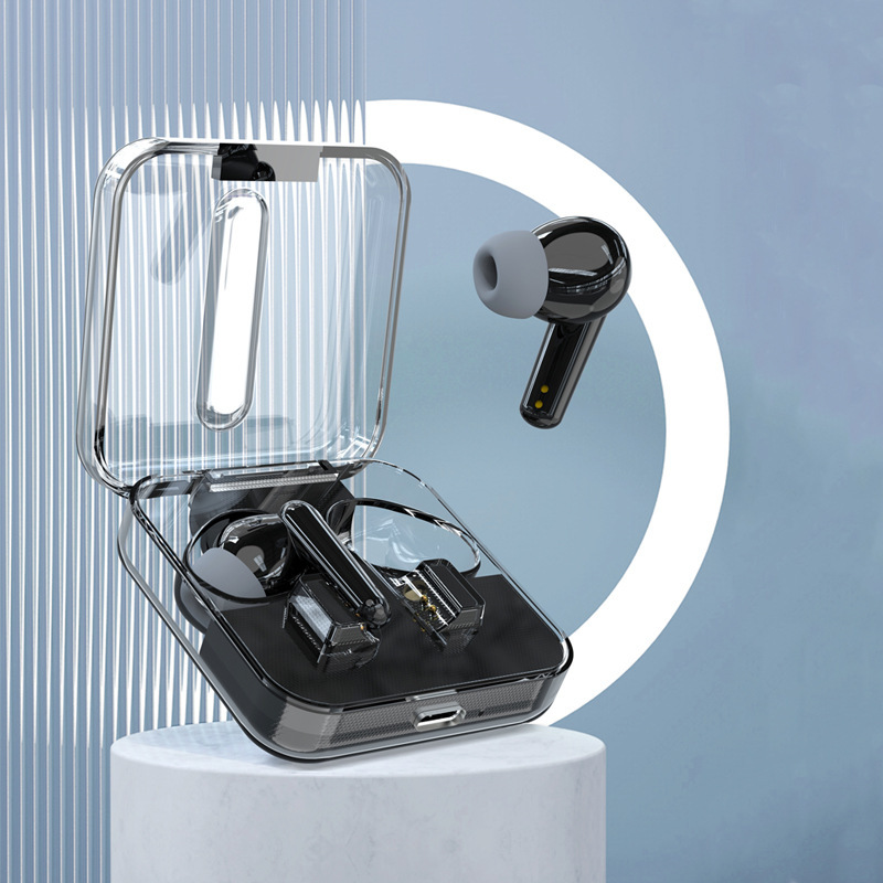 25 Factory Private Model S168 Transparent Space Capsule Bluetooth Headphones Noise-Canceling In-Ear Wireless Headphones Berlin Sound