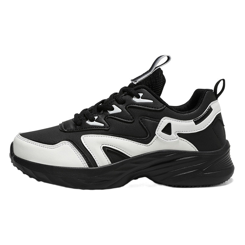 Venta al por mayor zapatos de mujer otoño zapatilla de deporte de las mujeres de cuero impermeable primavera y otoño zapatos de correr ligero de fondo suave estudiante zapatos de papá