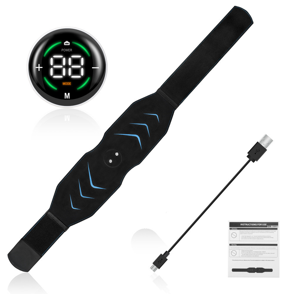 Pantalla táctil EMS cinturón muscular abdominal cinturón de masaje instrumento de fitness abdominal pegatinas musculares abdominales máquina de adelgazamiento del vientre fitness perezoso fitness abdominal