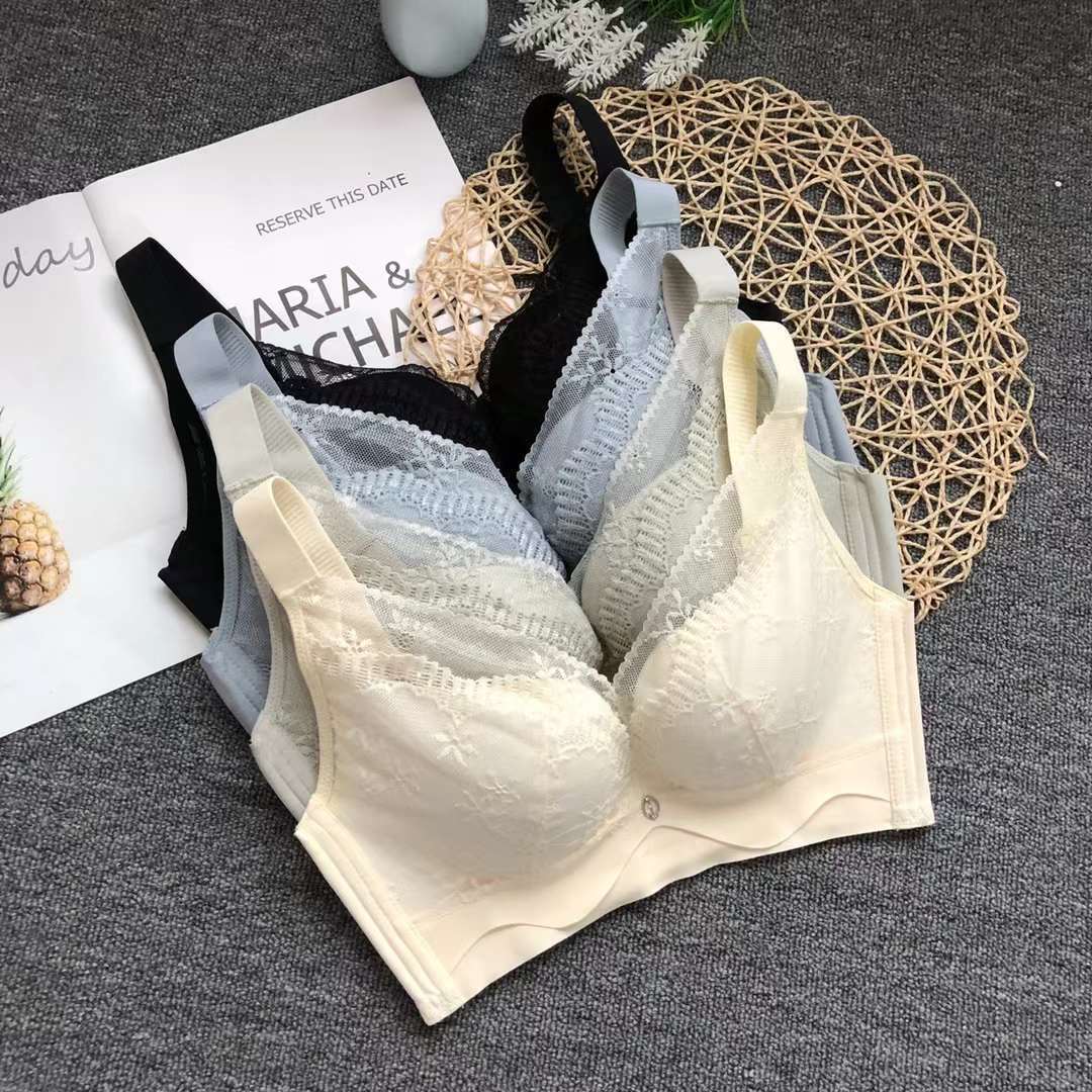 Nuevo Sujetador de encaje cintura ajustable que adelgaza la ropa interior de pecho pequeño empuja hacia arriba la ropa interior cómoda empuja hacia arriba el sujetador sin costuras