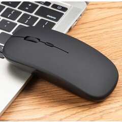 二重モード無線マウスはアップルの華為小米充電可能な静音bluetooth発光マウス源工場に適している