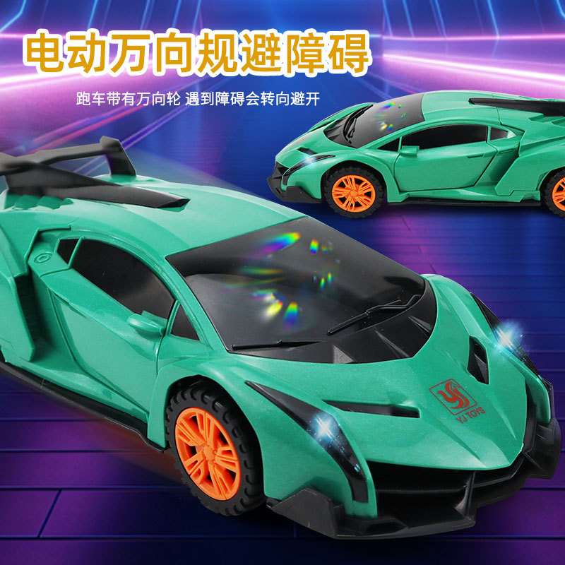 Douyin el mismo tipo de juguete universal eléctrico, apertura automática giratoria, automóvil deportivo, automóvil para niños, juguete de acrobacias, venta al por mayor transfronteriza