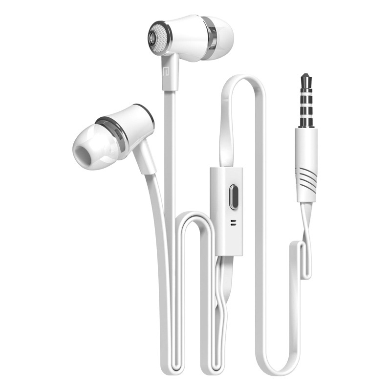 Lanston jm21 línea de fideos de color estéreo en la oreja auriculares para teléfonos móviles Android con micrófono MP3 auriculares para computadora