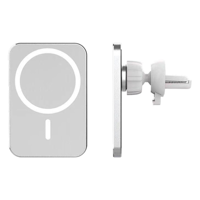 Suministro directo de fábrica coche magnético cargador inalámbrico adecuado para Magsafe Apple iphone12 15W carga rápida