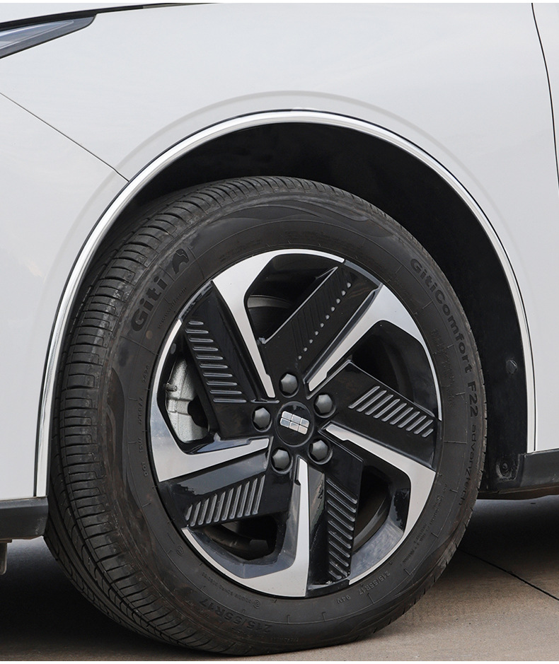 Car Modification Universal Wheel Arch Electroplated Anti-Scratch Sticker Decorative Rubber Wheel Arch Anti-Scratch Strip Car Anti-Collision Strip 3cm