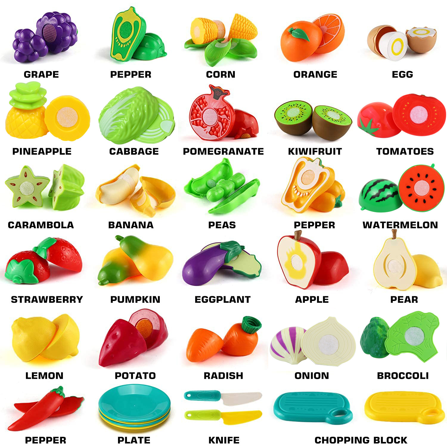 Los niños juegan a la casa simulación de frutas y verduras corte música niños y niñas juguetes CORTE DE FRUTAS cocina alimentos a granel al por mayor