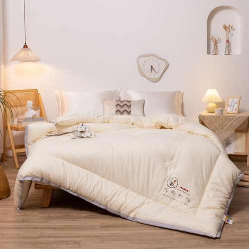 A-type baby and mother-level pure cotton single and double quilt core, thick 100% cotton soybean winter skin-friendly quilt, promotional gift cotton quilt