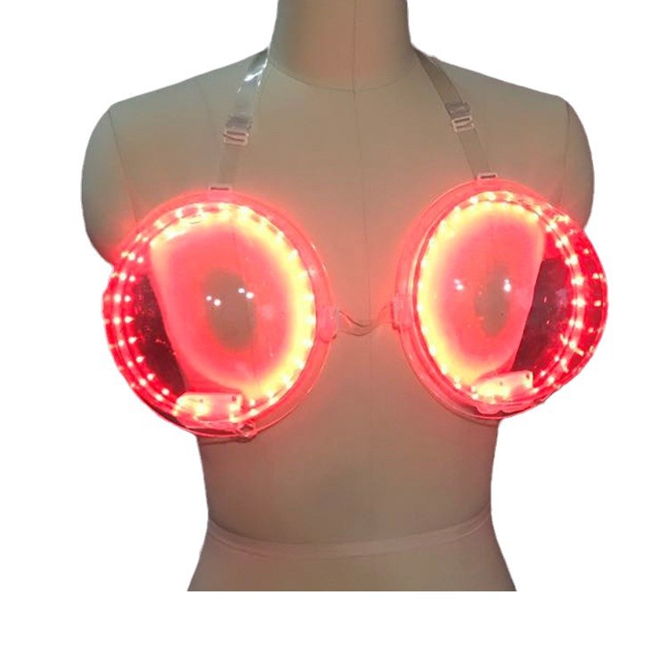 Bra iluminado LED para fiesta, bar o discoteca, accesorio de atmósfera, suministros para cócteles y vino