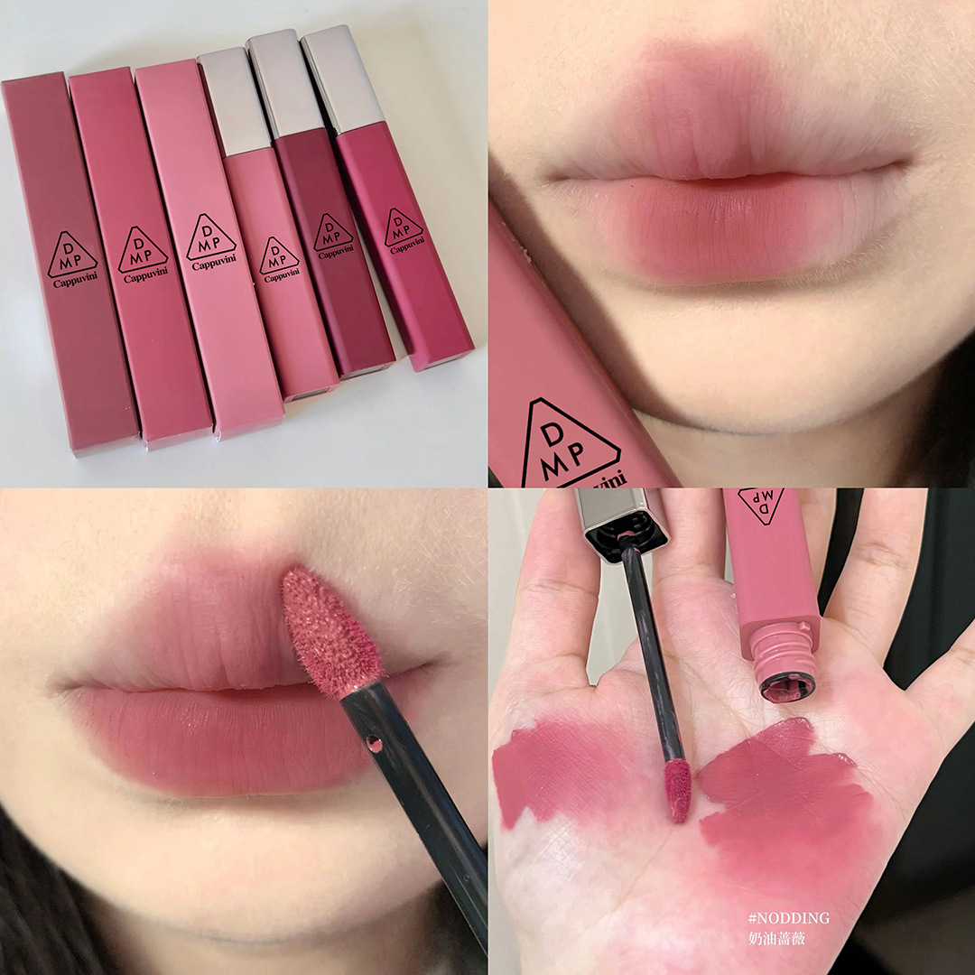 Cappuvini nube Velvet Lip Glaze terciopelo mate lápiz labial brillo de labios mate maquillaje de barro de labios maquillaje de belleza transfronteriza