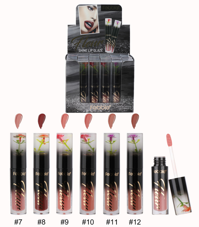 USHAS punto transfronterizo venta caliente brillante esmalte de labios mezclado 36 puntos con caja de exhibición al por mayor