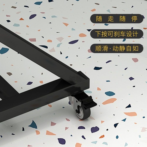 3L mobile dance mirror, extra large mirror with wheels and brakes, household full-length floor-to-ceiling mirror, dance studio practice room row