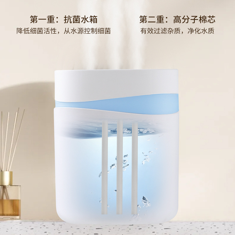 空気加湿器家庭用サイレント寝室妊婦と赤ちゃん小規模オフィスデスクトップ寮大容量アトマイザー|undefined