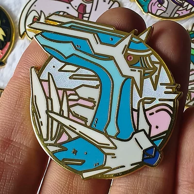 Yaxa sancaqları Enamel Pin Decorative Badge - a15-dialga