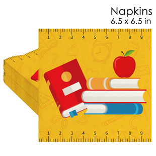 New Product in Stock Yellow Scale Napkin Children's Graduation Season Party Disposable Napkin College Style Napkin