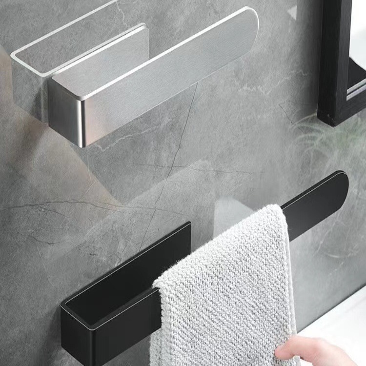 Amazon Cross-border Towel Bar Stainless Steel Towel Rack Bathroom Towel Hanger Bathroom Multi-use Wall Hanging Amazon Cross-border Towel Bar Stainless Steel Towel Rack Bathroom Towel Hanger Bathroom Multi-use Wall Hanging