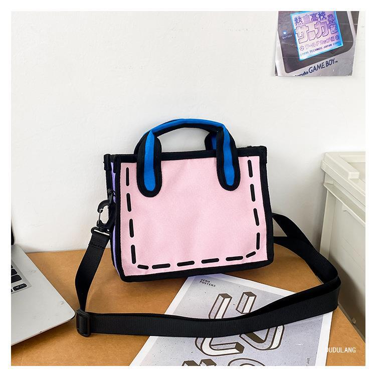 Women's Small All Seasons Nylon Color Block Streetwear Square Zipper Shoulder Bag display picture 4