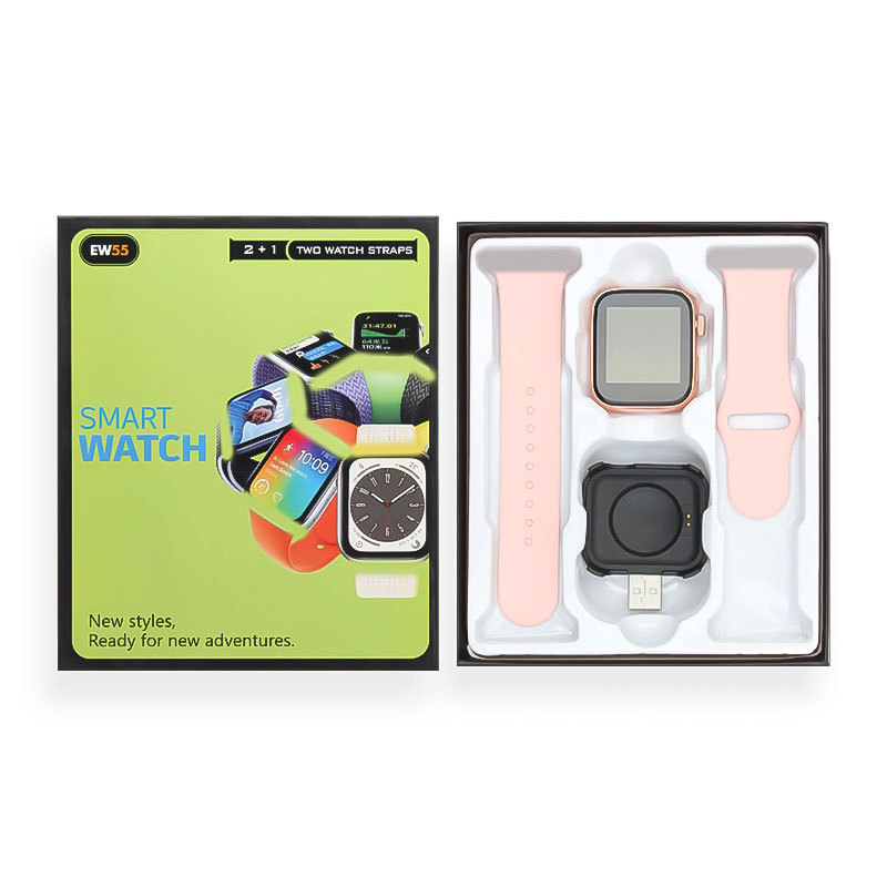 EW55 smart watch suit Bluetooth call iwatch double strap t55promax two-in-one hand watch EW55 smart watch suit Bluetooth call iwatch double strap t55promax two-in-one hand watch